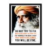 Good Hope Sadhguru quote frame poster 10x13 inch, motivational wall art spiritual decor, inspirational art , mindfulness quote, decor, home, office, yoga, meditation bedroom living room wallpaper Motivational Quotes Framed Posters Photo Frames view 1