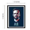 Good Hope -AB De Villiers Framed Poster Acrylic Glass (10 Inch X 13 Inch Multicolor) view 3