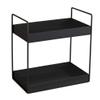 SHIOK DECOR 2-Tier Standing Rack, Kitchen/Bathroom Countertop Storage Shelf Organizer, Black in Colour(Make in India) view 1