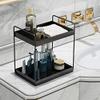 SHIOK DECOR 2-Tier Standing Rack, Kitchen/Bathroom Countertop Storage Shelf Organizer, Black in Colour(Make in India) view 2