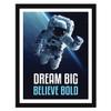 Chaka Chaundh - Astronaut poster with frame - Dream Quotes Frames - Space poster - Framed Posters with Frame  Motivational Quotes Wall Frames for Office, Student and Study Room - Photos with Quotes - (14 X 11 Inches) view 1