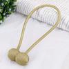 Home Cloud Magnetic Curtain Tiebacks Curtain Drape Holdbacks Clips Rope Holder Buckles for Home Bedroom Office (1 Pair 2pcs, Light Gold) view 3