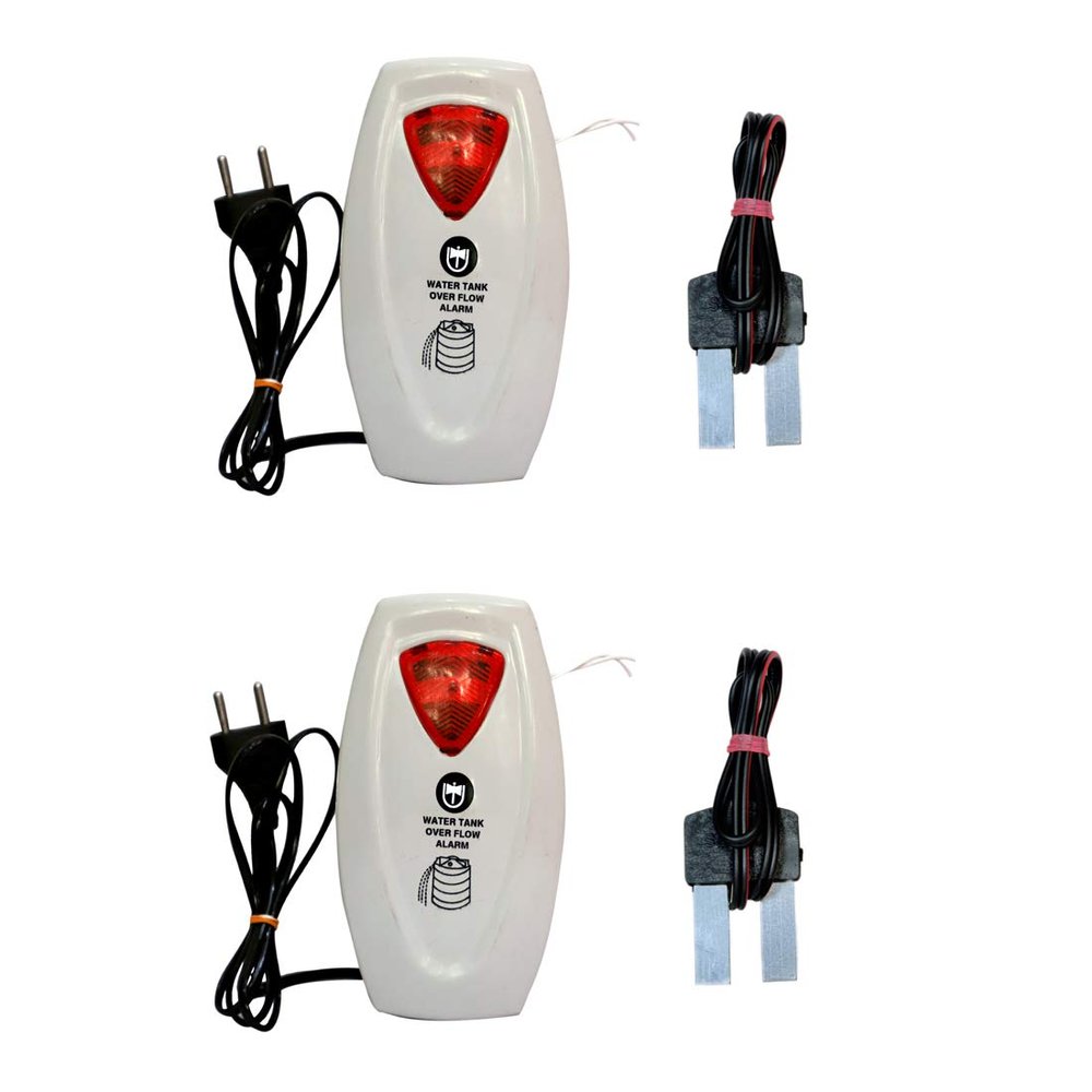 Tool Point Plastic Water Tank Overflow Alarm UW-05 AC, Pack of 2 (Medium, White)