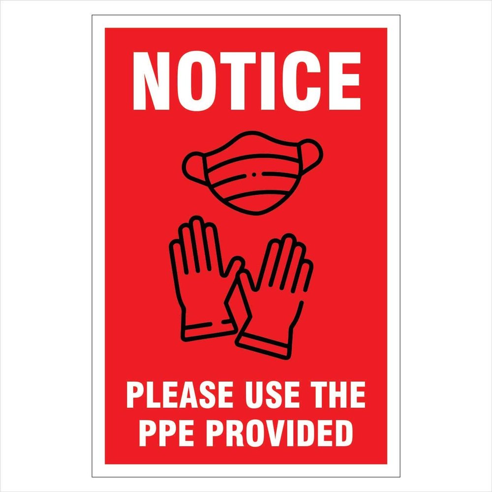 DG KRAFT Covid-19 Safety Signs Sticker (COVD-VS-006) (Red, 16"x24" (400mm X 600mm) - 1 Sticker)