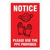 DG KRAFT Covid-19 Safety Signs Sticker (COVD-VS-006) (Red, 16"x24" (400mm X 600mm) - 1 Sticker) view 1