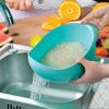 Effigy onlinehub Plastic Rice Pulses Fruits Vegetable Noodles Pasta Washing Bowl(Multi) Pieace (1) view 2