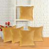 IM FAB Punching Dots Silk Cushion Covers Set of 5 (12X12 INCH, Gold) view 1