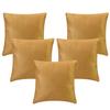 IM FAB Punching Dots Silk Cushion Covers Set of 5 (12X12 INCH, Gold) view 2