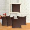 IM FAB Punching Dots Silk Cushion Covers Set of 5 (12X12 INCH, Brown) view 1
