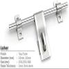 A To Z Laher 3Mm Main Door Kit Aldrop Set 10" For Wooden Door - Stainless Steel, Pull Handle view 2
