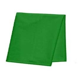 Yashvin Cotton Pooja Cloth for Religious Purpose (Green, 1 Meter)