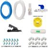 Seazone Ro Inlet Valve Set and Mix Elbow Kit of Connector, Flow Restrictor, 5 Meter Blue and 5 Meter White Pipes, Pipe Cutter - 9 Item view 2
