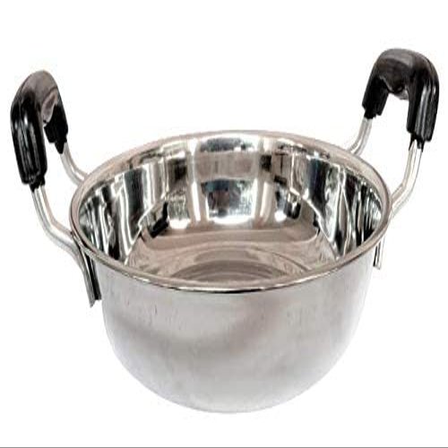 Starlinks Stainless Steel - Kadai Patti Chatti (Without Lid) Cookware - 1 Unit - Dia: 21cm, HT: 5cm,Capacity 1.4 Litre Approx. Weight: 550gms /SS 1.4L