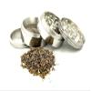 SEPARATE WAY Classic Metallic Herb Crusher, Grinder Medium with Honey Dust Filter with 4 Part (Silver, 63MM) view 2