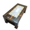 MONKDECOR Tissue Cutwork Centre Table Runner (Size- 16x33 Inches) Design-08136 Yellow view 1