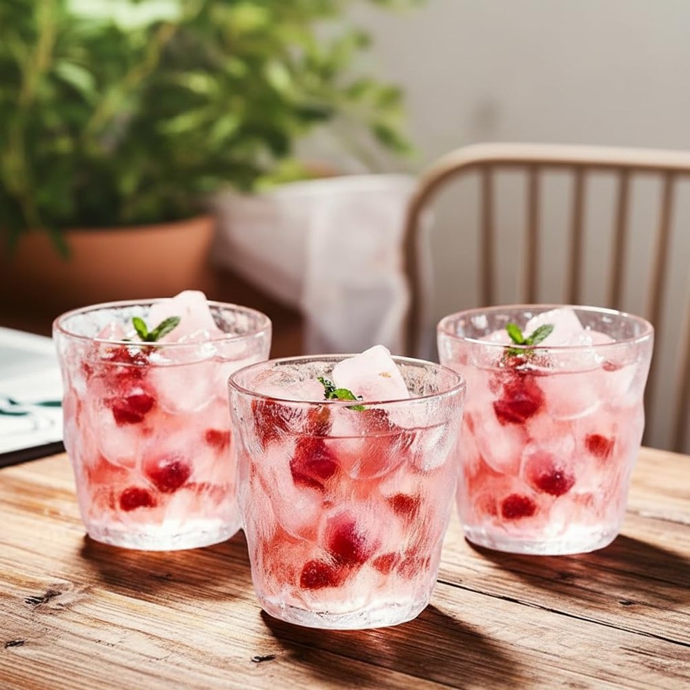 STAR WORK - 350 Ml Tumbler Glasses Drinking Glass For Water, Juice, Beer, Whiskey, And Cocktails, Milkshake Pack Of 3, Clear