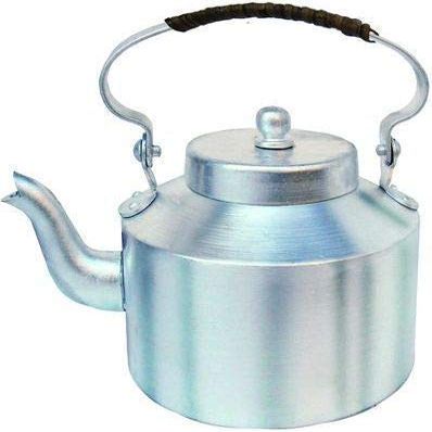 ScentRose Traditional Chai ki Ketli 6 Cup Desi Tea Kettle | Hot Water Kettle | Aluminium | Standard Silver | Made in India