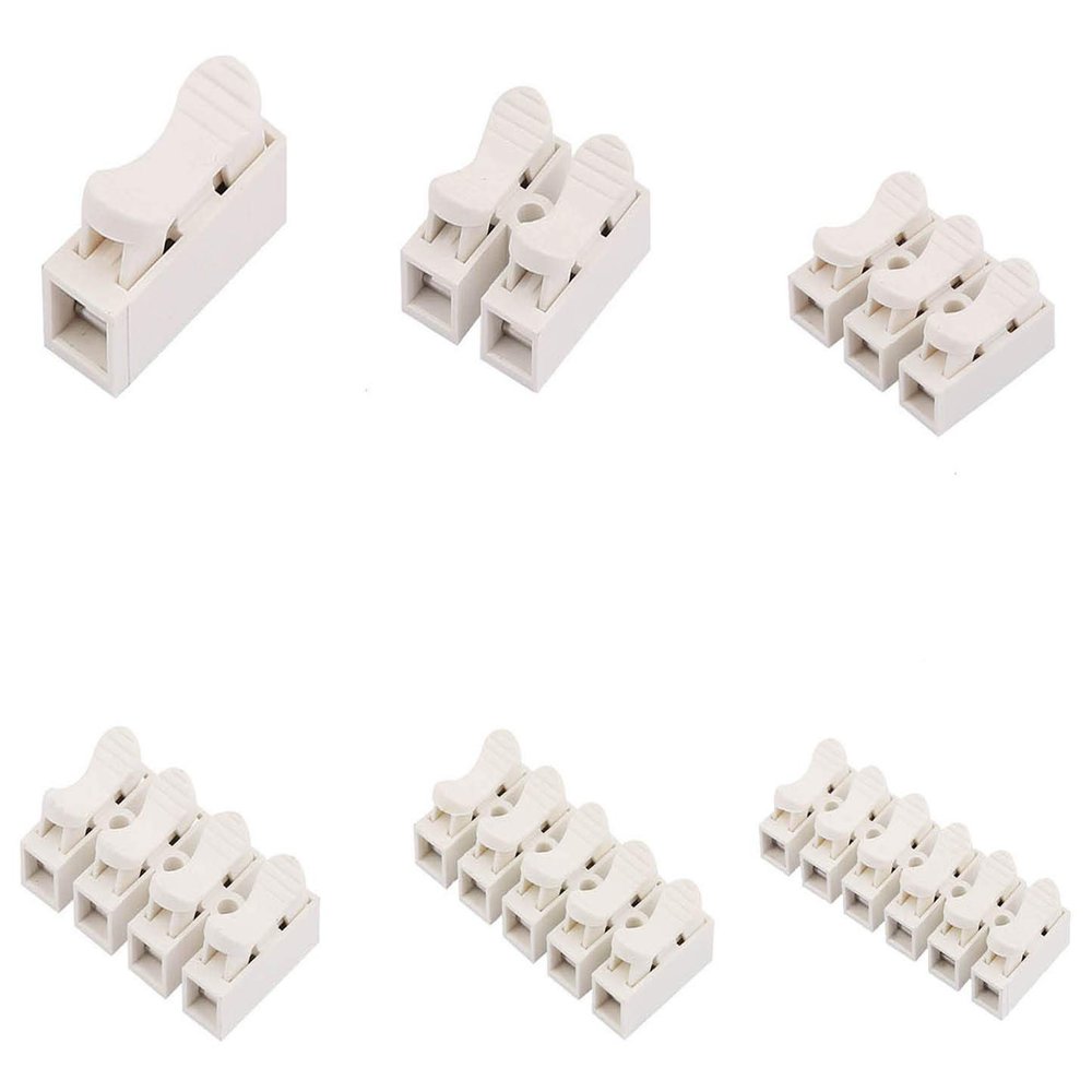 DIY Crafts Pack Of 15 Pcs, CH3, CH2/CH3/CH5 High Pressure Resistant 220V Push Quick Wire Cable Connector White Wiring Terminal Joint 2/3/5K (Pack Of 15 Pcs, CH3)