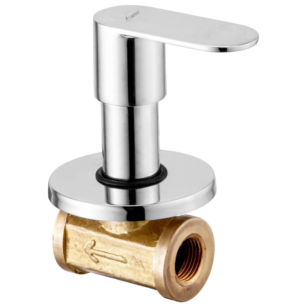 Aquieen Concealed Stop Cock with Wall Flange (Cuff 1/2")