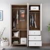 Flipco Hanging Closet Organizer, Foldable 3-Shelf Hanging Closet Wardrobe Storage Shelves, Clothes Handbag Shoes Accessories Storage, Washable Oxford Cloth Fabric. view 2