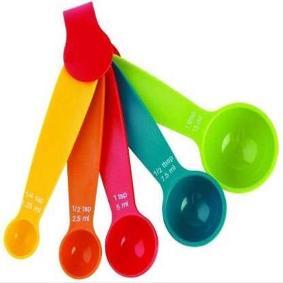 Zeydan 5 Pcs of Mini Measuring Spoon Set Multi Coloured Kit Baking Cooking Kitchen Utensil Tool