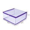 MBW Fabric Clothes Organiser for Wardrobe, Saree Covers with zip, Saree Organizer for Wardrobe, Clothes Storage Bag, Saree Covers for Storage, Transparent (Purple - Pack of 3, 25 cm, 35 cm) view 3