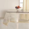 LIV -LIV IN VIBRANCE 0.20MM Sleek PVC Center Table Rectangular with Golden Lace Waterproof Protector (40" x 60") view 1