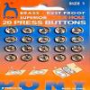 Paushak Boutique (Snap Fasteners) Pony Tich Buttons Size1 (2 Cards) view 1