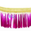 GOELX Shimmering Latkan Lace for Decorations, Designing, Sewing, Art & (Rani Pink) view 2