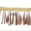GOELX Shimmering Latkan Lace for Decorations, Designing, Sewing, Art & Crafts (Rose Gold) view 2