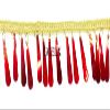 Shimmering Latkan Lace for Decorations, Designing, Sewing, Art & Crafts (Red) view 2