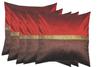 PINK PARROT - Art Silk Plain Colour Cushion Cover 16x16 inch Set of 5 pcs view 1