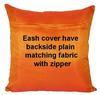 PINK PARROT - Art Silk Plain Colour Cushion Cover 16x16 inch Set of 5 pcs view 4