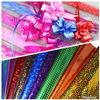 Eclet (5 Colours x 20 Sheets Each) Plastic Holographic Metallic Colour Paper Wrapping Sheets Especially for Gifts for Loved, 65cm X 45cm (Pack of 100)+ 10 Flower Free view 1