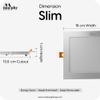 Murphy Aluminium 12-Watts Slim Square Led Panel Ceiling Light (Cool White) view 4
