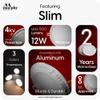 Murphy Aluminium 12 Watts Led Cool White Round Ceiling Light, Pack Of 1 view 3