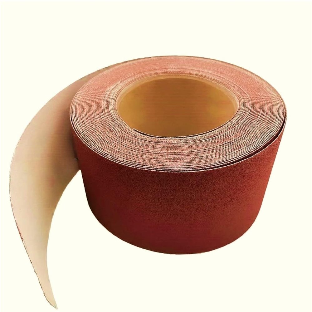 Sandcastle Emery Cloth Roll | 5 Meter Long 4Inch Wide | Sturdy Grinding Polishing Wood Working Walls Metals | Brown (400 GRIT WATERPROOF)
