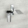 Frap Soap Tray + Tumbler Holder or Soap Dish with Toothbrush Stand (Material : Stainless Steel) Set of 1 view 3