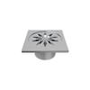 Viking SS304 Drain with Cockroach Trap Square - Stainless Steel 304- Length & Width 75mm (3) Polished Finish, Efficient Water Drainage, Prevents from Insects, Hygienic view 1