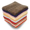 KSC Shop Luxury Pack of Cotton Pieces Face Towel | Hanky | 500 GSM | Ultra Soft | Extra Absorbent (Coffee, Navy Blue, Red, Baby Pink, Brown, Sky Blue, Rose Pink, Peach, Rust, Yellow) view 1