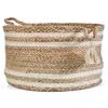 NEWWAYSS Bhuvan handloom Jute Planter Pots/Storage Basket with handle, Multi-Purpose use for Bathroom Living Room (10x12 Inches) view 1