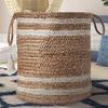 NEWWAYSS Bhuvan handloom Jute Planter Pots/Storage Basket with handle, Multi-Purpose use for Bathroom Living Room (10x12 Inches) view 4