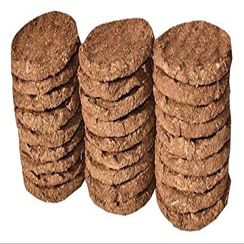 BUM BUM BHOLE Others Cow Dung Cakes for Pooja Indian Desi Cow Free 51 Ingredients Havan Samagri - Pack of 24