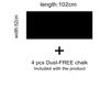 SIGNOOGLE Self-Adhesive Durable PVC Vinyl Black Board Wall Sticker Removable Decal Chalkboard with Free Chalks for Home School Office College Room Kitchen 52 x 102 cm view 2
