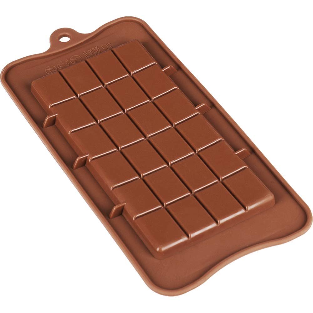 MACKLON Chocolate Mould Break Apart Choc Block Mould (Size : 19 * 16 * 2cm), Multi Color (Pack of 1)