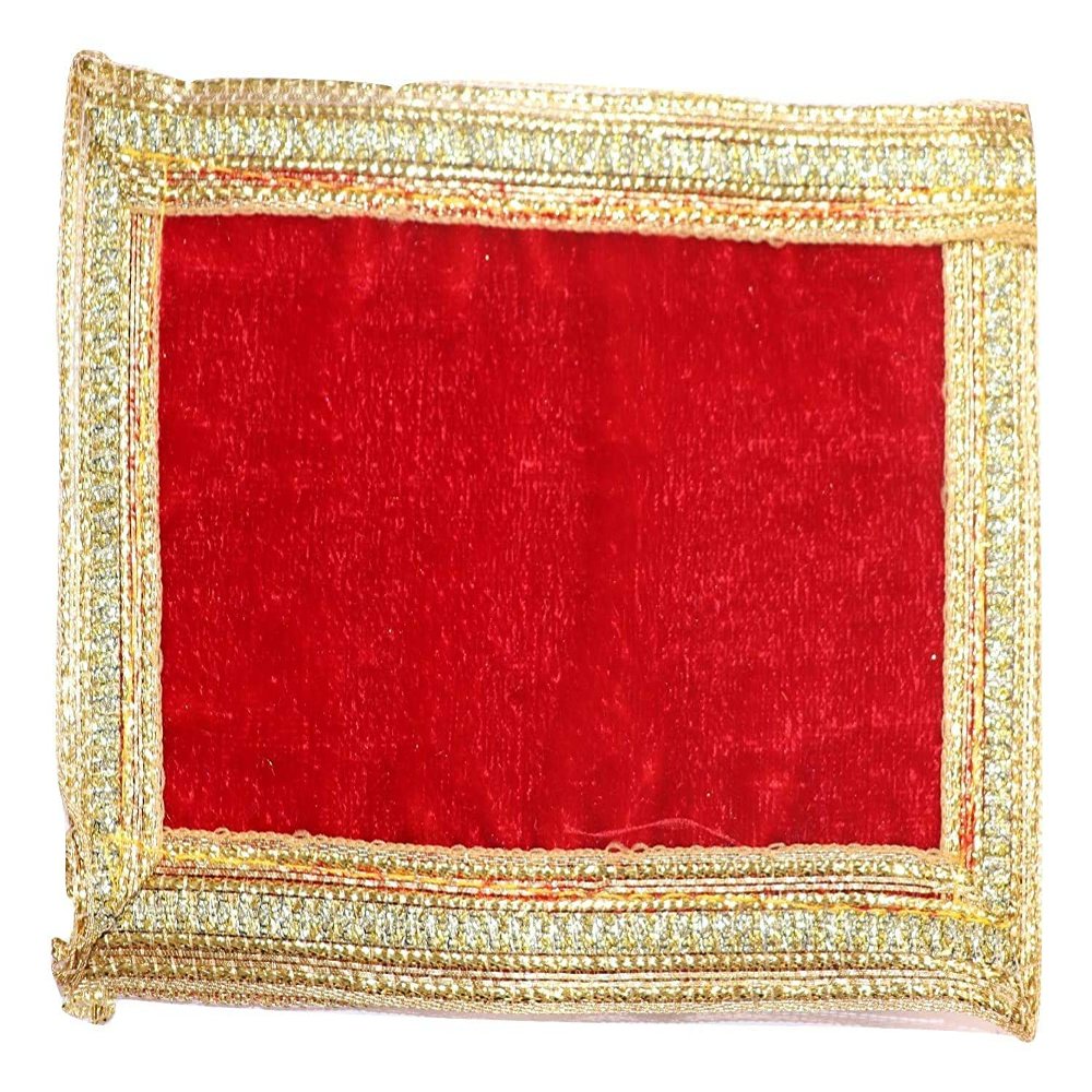 Vidhi Enterprises || MATA KI CHUNRI || ASSAN || Devi MATA || Velvet Cloth || PUJA Articles || (4" * 6") PUJA CHUNRI Combo