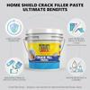 Berger HomeShield Crack Filler Paste Ready to Use Flexible Putty Wall Repair Gap Filling for Interior Exterior Roof Terrace Walls Home Kitchen Bathroom (500g, White) view 4