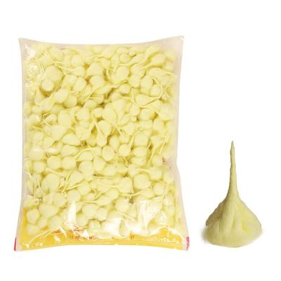 ROLIMOLI Cotton Wicks Lambi Diya Puja Batti Long Cotton Wicks for Traditional Home Temple Pooja Lighting Yellow (50g)