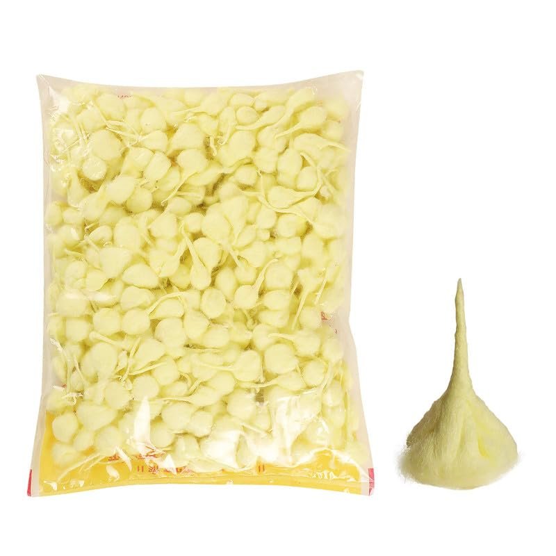 ROLIMOLI Cotton Wicks Lambi Diya Puja Batti Long Cotton Wicks for Traditional Home Temple Pooja Lighting Yellow (50g)