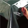 LIV -LIV IN VIBRANCE 0.20MM Sleek PVC Transparent Clear Square Table Cover with Silver Lace Waterproof Protector (40" x 40") view 3